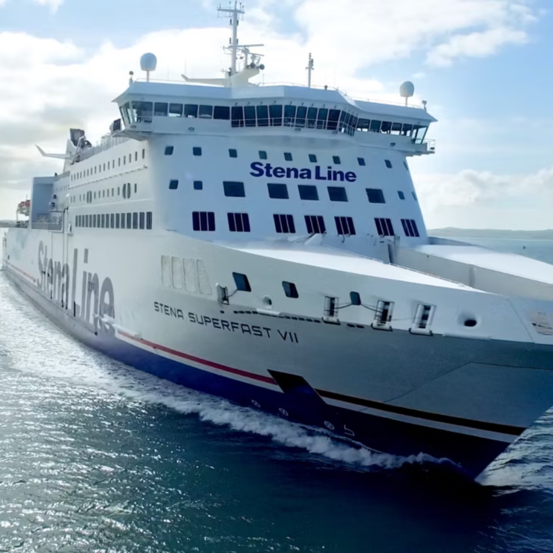 Stena Superfast VII sailing on the Cairnryan to Belfast route