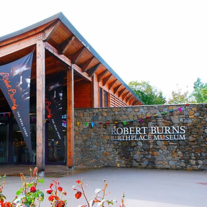 The entrance to the Robert Burns Birthplace Museum in Alloway