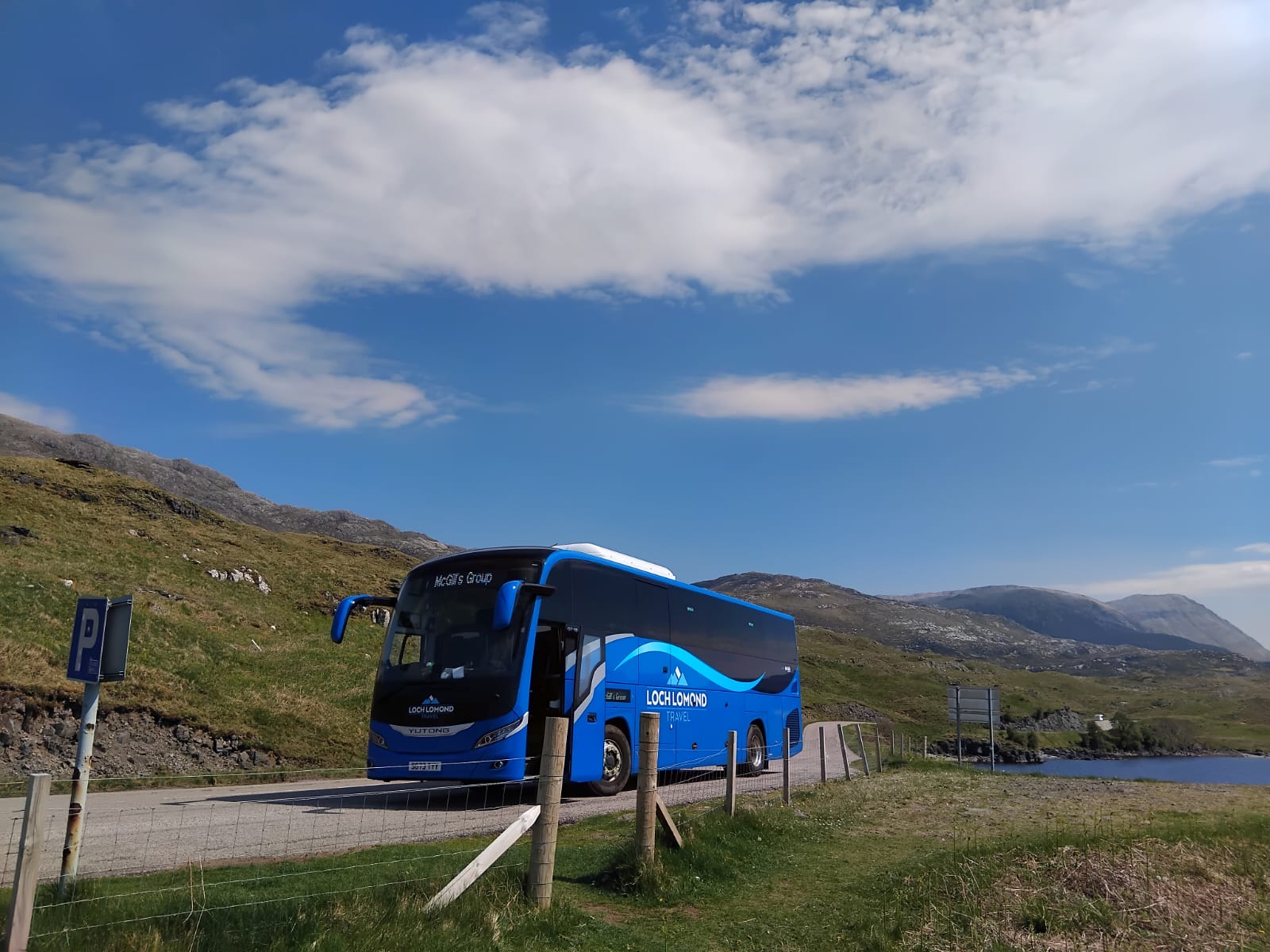 Coach on NC500 route