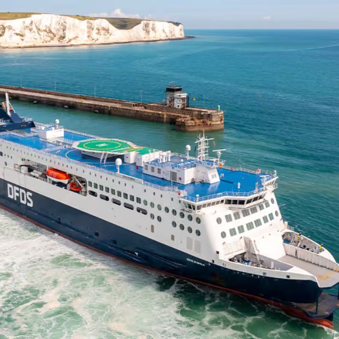 DFDS ferry on a Channel crossing