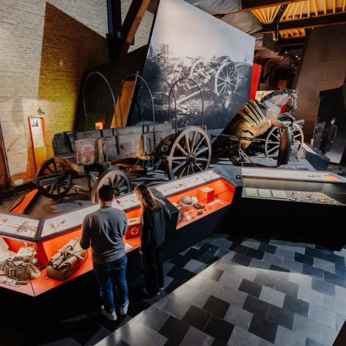 Historical objects displayed at In Flanders Fields Museum