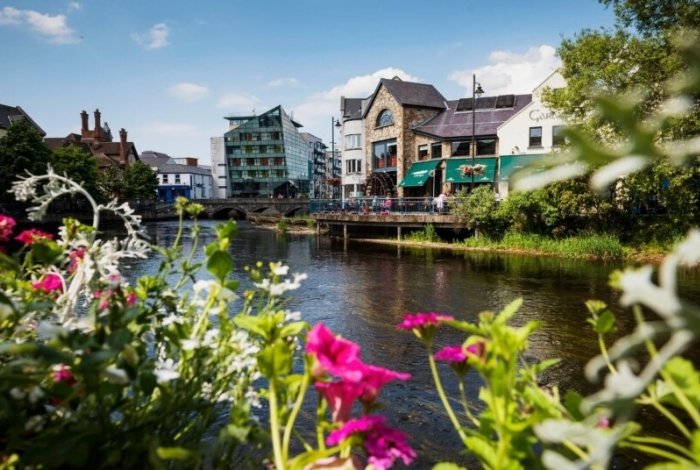 Sligo's buildings overlooking the Garavogue River