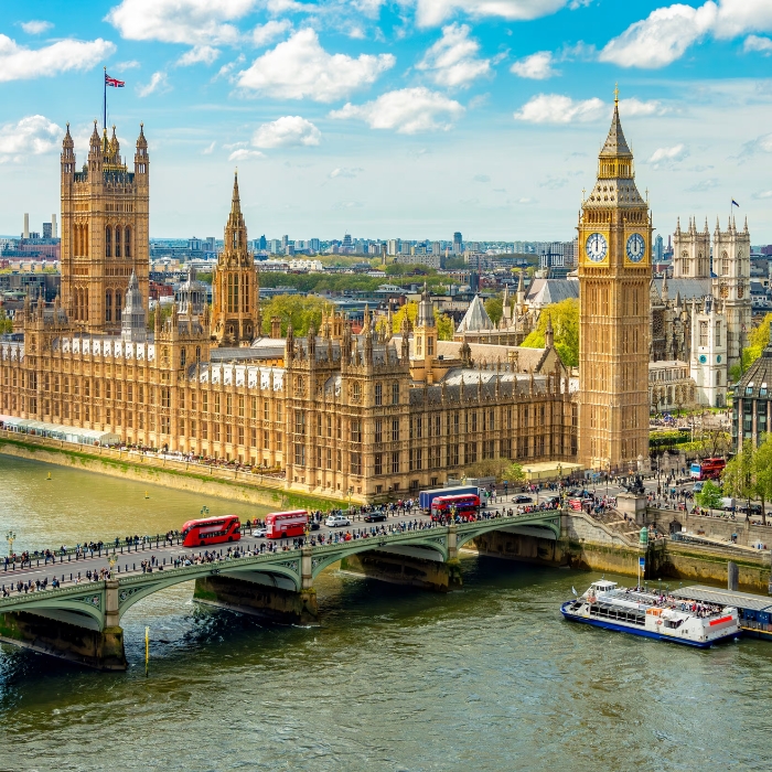 Westminster and the River Thames in London