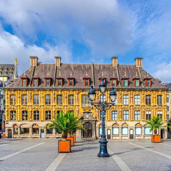 The ornate Vieille Bourse beside Lille's Grand Place
